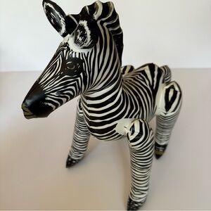 BARNUM’S ANIMALS. Vintage. Inflatable Zebra. Toy.